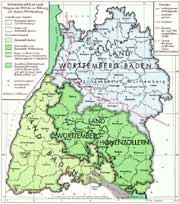 Südwestdeutschland nach Kriegsende 1945 bis zur Bildung von Baden-Württemberg