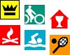 Symbole der Landkreiskarte