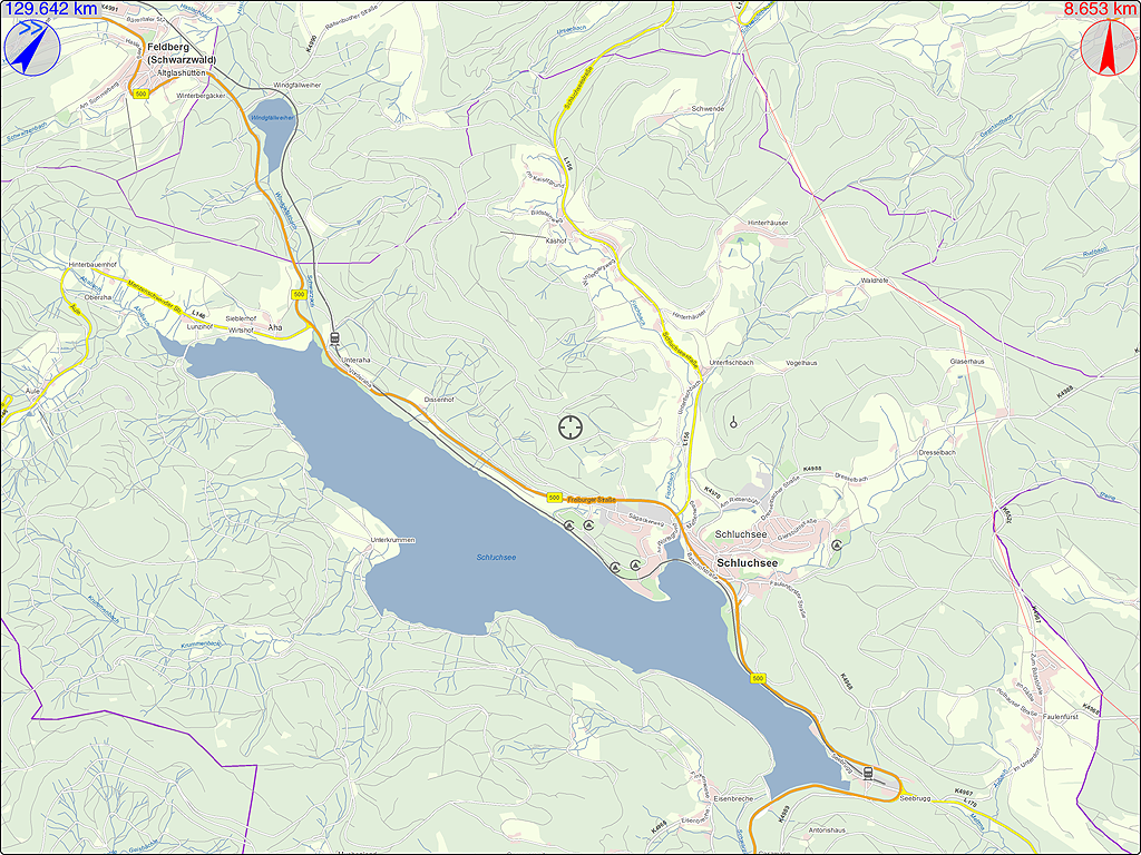 Maps4BW Übersicht Schluchsee