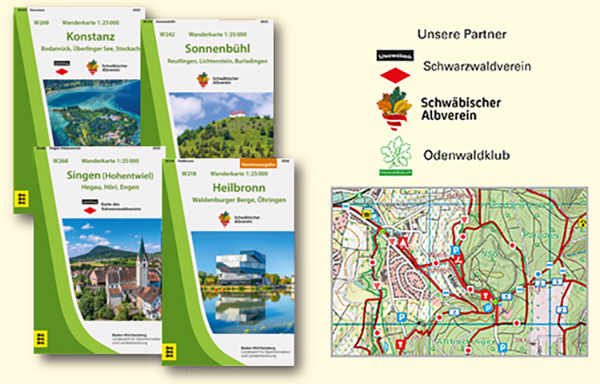 Wanderkarte 1:25 000