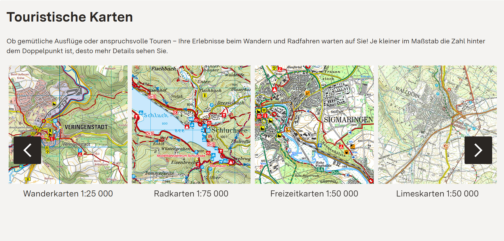 Kartenshop - Touristische Karten Kartenshop - Touristische Karten