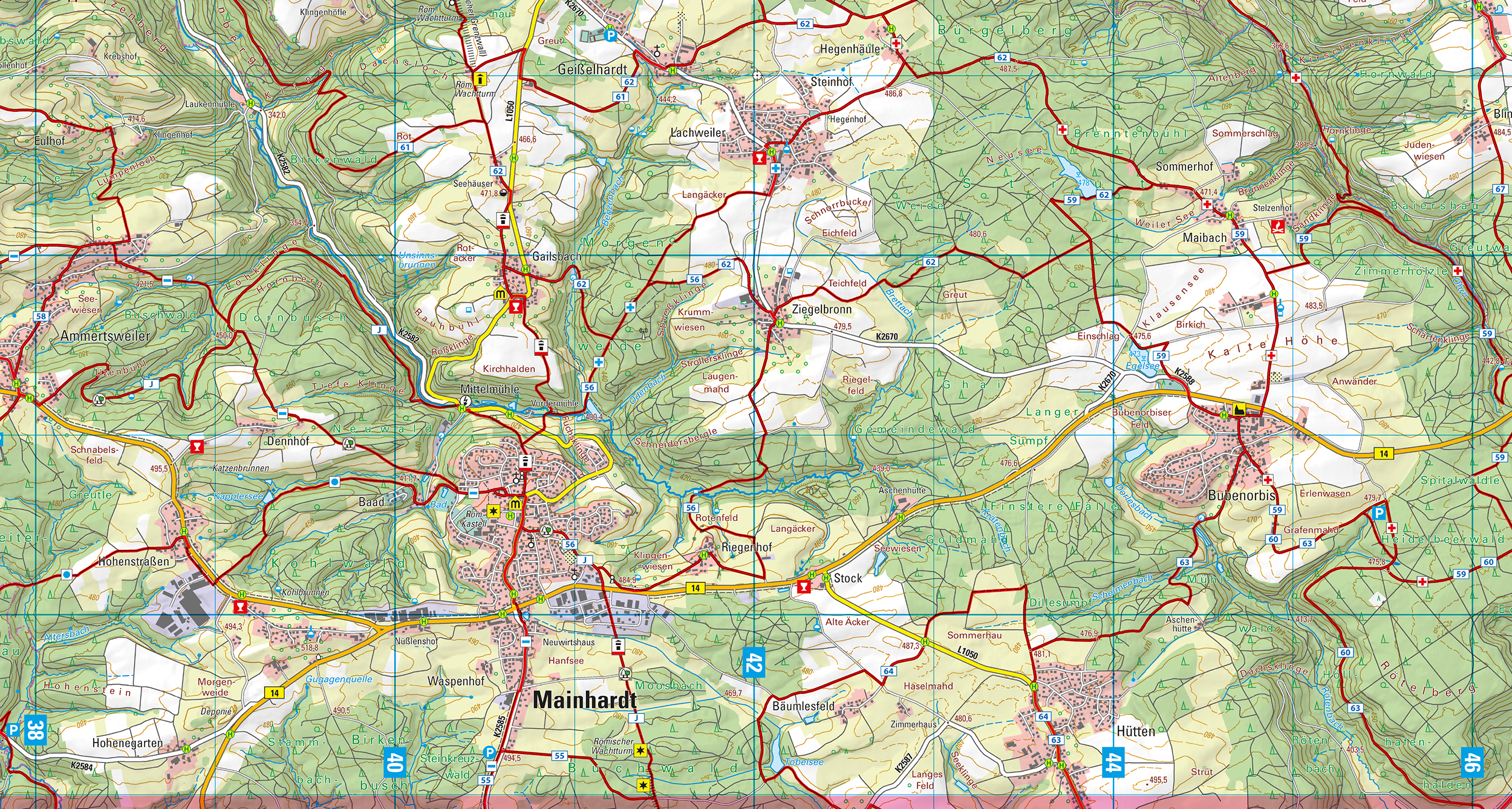 Ausschnitt Kartenblatt W218 Heilbronn Ausschnitt Kartenblatt W218 Heilbronn