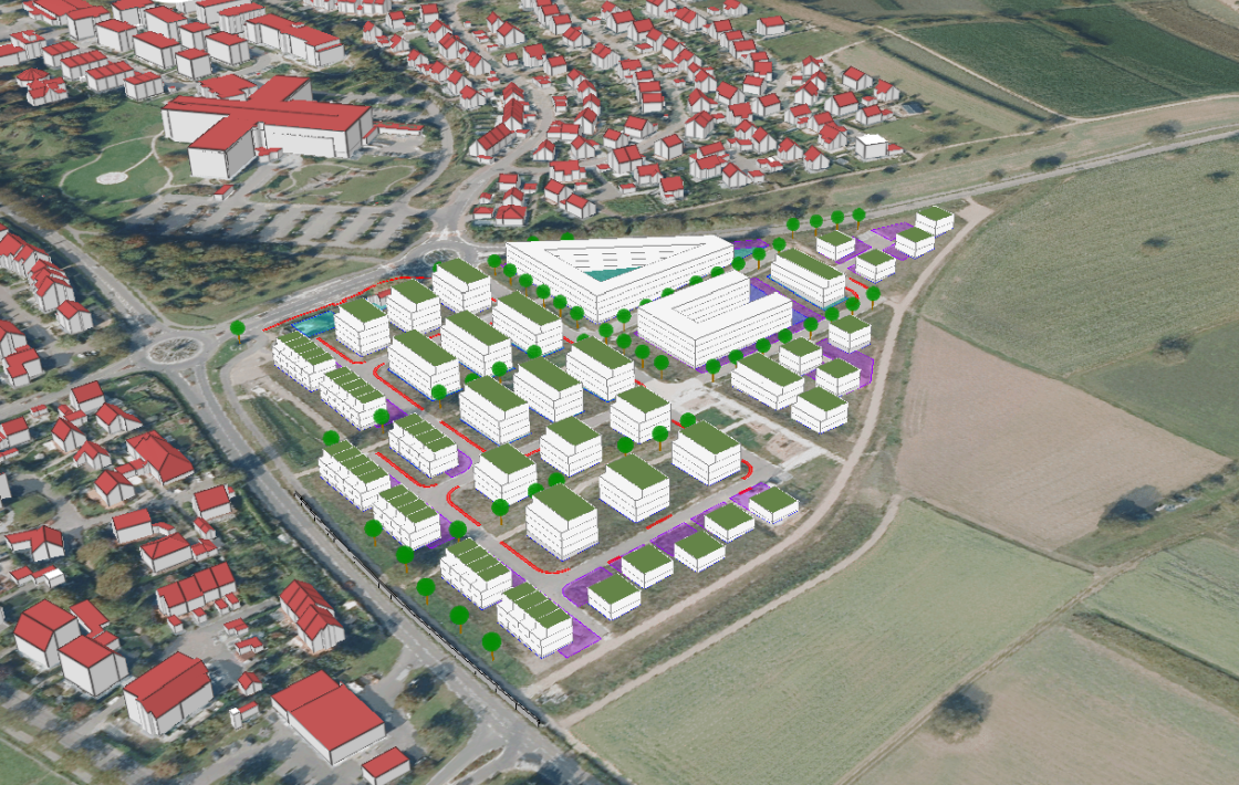 Bebauungsplan 3D Müllheim