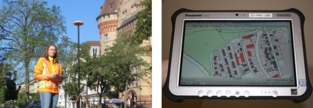 Messungen mit GNSS & Feldrechner