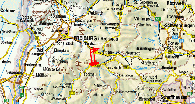 Übersicht Kontrollpunkte Breisgau Hochschwarzwald
